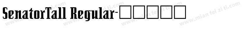 SenatorTall Regular字体转换